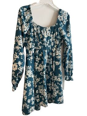 Inspired Hearts | Dresses | Inspired Hearts Green Floral Dress | Poshmark